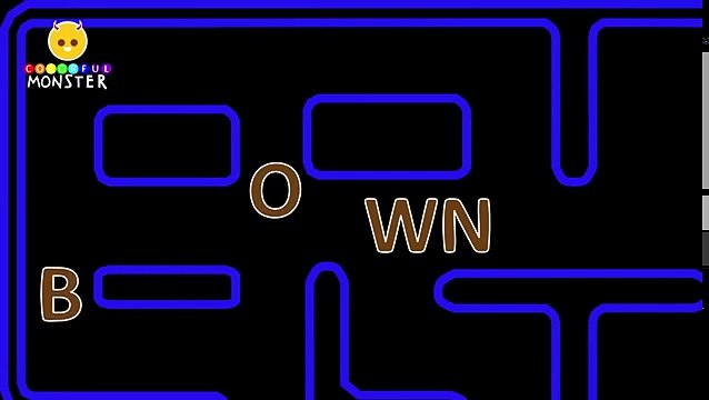Pacman игры Цвет Обучающие видео для детей Pacman цветов для детей, чтобы узнать Обучающие видео