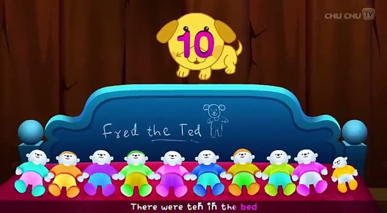 Ten In The Bed Nursery Rhyme Songs for Children & Cartoon Animation Rhymes