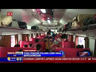 Pemudik Padati Stasiun Kertapati Palembang