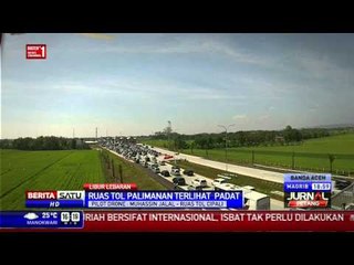 Drone Report: Antrean Mobil di Gerbang Tol Palimanan