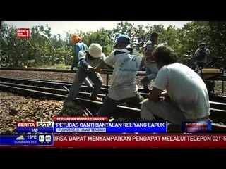 DAOP V Purwokerto Perbaiki Bantalan Rel di Stasiun Kutoarjo