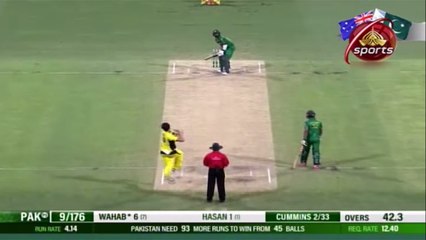 پہلے ون ڈے میں پاکستان کی وکٹیں