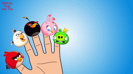 Lollipops Finger Family Funny Song Angry Birds Red Matilda Bomb Hal Nursery Rhyme