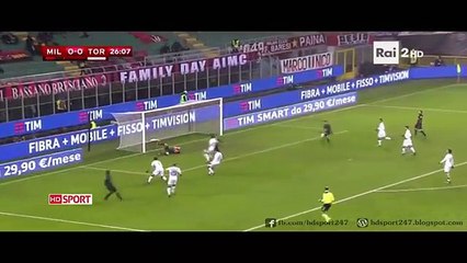 AC Milan vs Torino 2-1 All Goals HD ~ Coppa Italia 12-1-2017