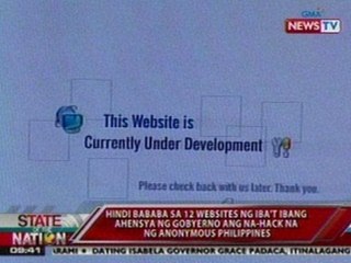 SONA: Hindi bababa sa 12 websites ng iba't ibang ahensya ng gobyerno, na-hack na ng Anonymous PHL