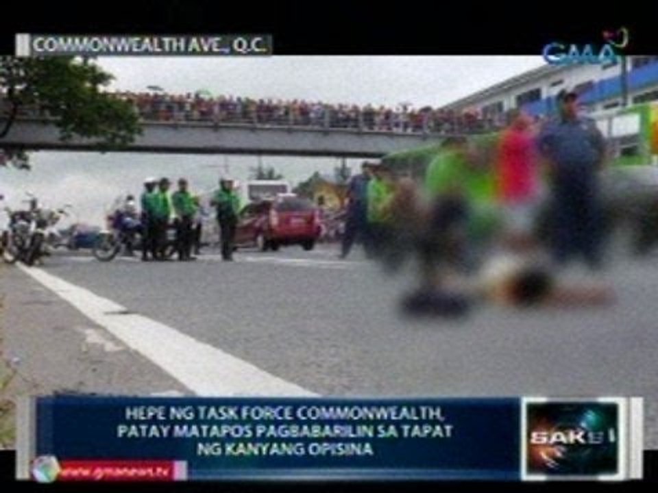 Saksi: Hepe ng Task Force Commonwealth, patay matapos pagbabarilin sa tapat ng kanyang opisina