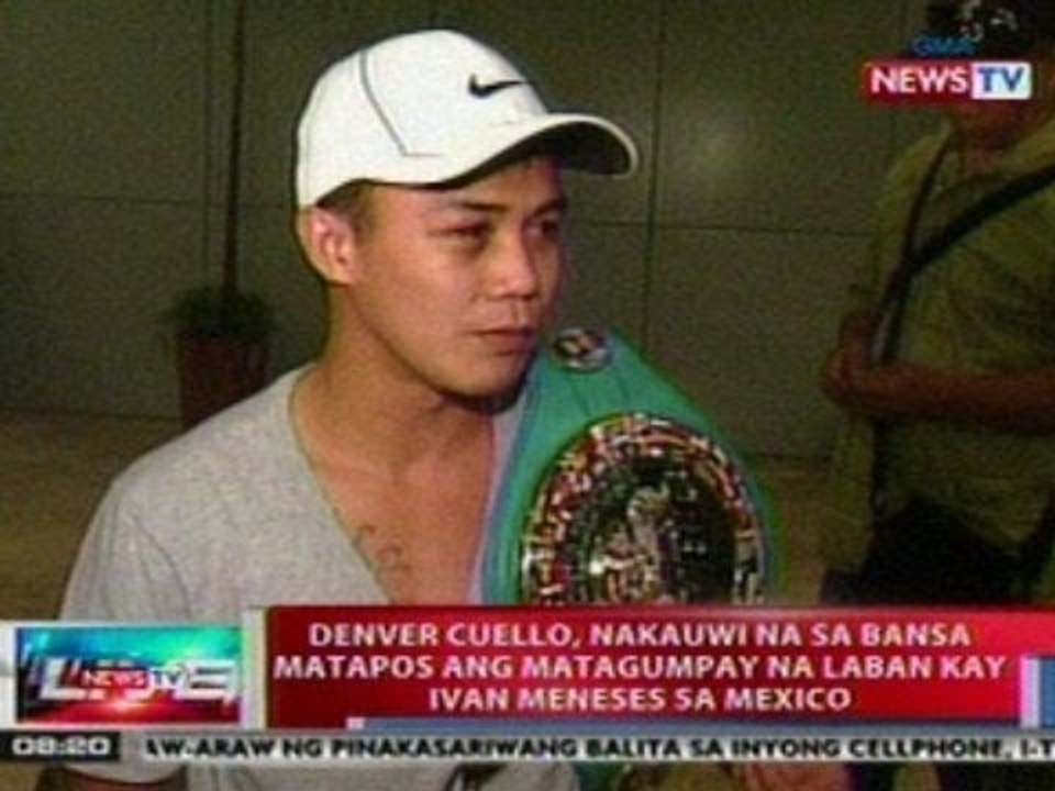 NTVL: Denver Cuello, nakauwi na sa bansa matapos ang matagumpay na laban kay Ivan Meneses sa Mexico