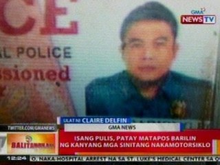 BT: Isang pulis-Maynila, patay matapos barilin ng kanyang mga sinitang nakamotorsiklo