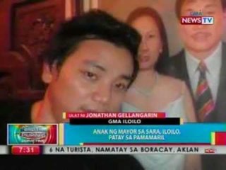 BP: Anak ng mayor sa Sara, Iloilo, patay sa pamamaril