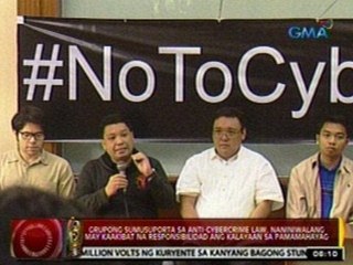 Grupong kontra sa Anti-Cybercrime Law, binatikos ang pagdepensa ni PNoy sa libel provision nito