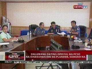 QRT: 2 ex-officials ng PCSO na kinasuhan ng plunder, sumuko na