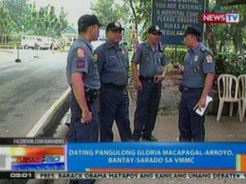 NTG: Dating Pangulong Gloria Arroyo, bantay-sarado sa VMMC