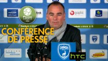 Conférence de presse Chamois Niortais - Stade Lavallois (2-2) : Denis RENAUD (CNFC) - Marco SIMONE (LAVAL) - 2016/2017