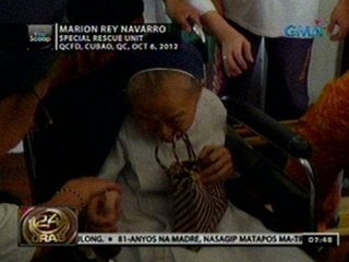 24 Oras:  81-anyos na   madre na na-trap sa elevator, sinagip