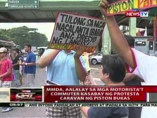 QRT: MMDA, aalalay sa mga motorista't commuter kasabay ng protesta caravan ng Piston bukas