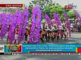 BP: Kasinatian Festival sa Davao City at karera ng vinta sa Regatta de Zamboanga 2012