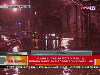 BT: Ilang lugar sa Metro Manila, binaha dahil sa magdamag na pag-ulan