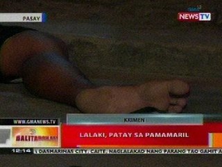 BT: Lalaki sa Pasay, patay sa pamamaril