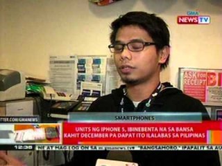 BT: Units ng iPhone 5, ibinebenta na sa bansa kahit December pa dapat ito ilalabas sa Pilipinas