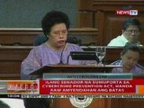 BT:  Ilang senador na sumuporta sa Cybercrime Prevention Act, handa raw amyendahan ang batas