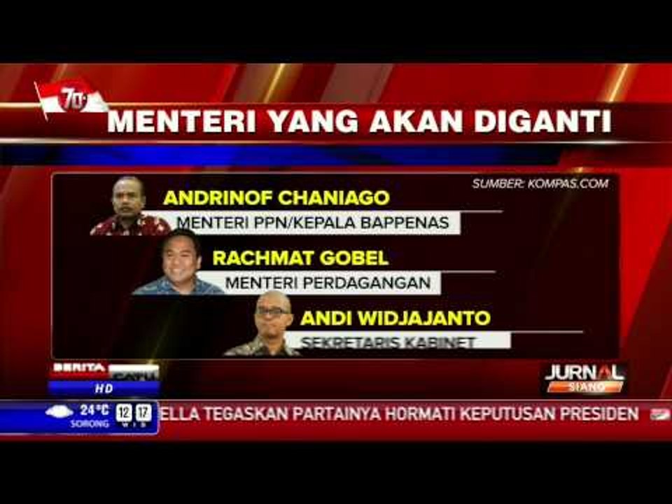 Lima Nama Menteri Kabinet Kerja yang Kabarnya Diganti
