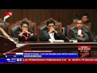 MK Tolak Gugatan Pembubaran OJK