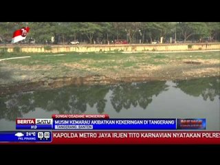 Sungai Cisadane Mengering Akibat Kemarau Panjang