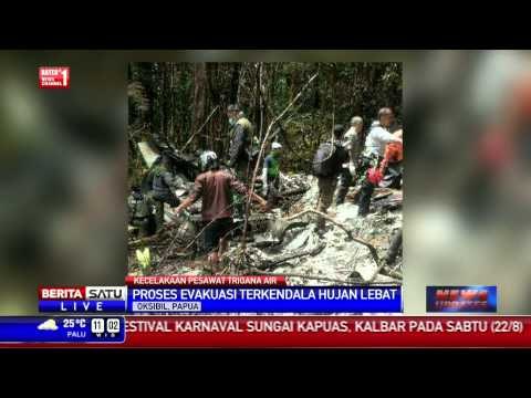 Evakuasi 54 Jenazah Korban Trigana Air Terhambat Cuaca