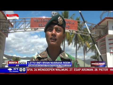 Suasana HUT RI di Perbatasan Indonesia-Timor Leste