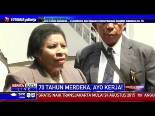 Tanggapan Undangan Usai Upacara di Istana