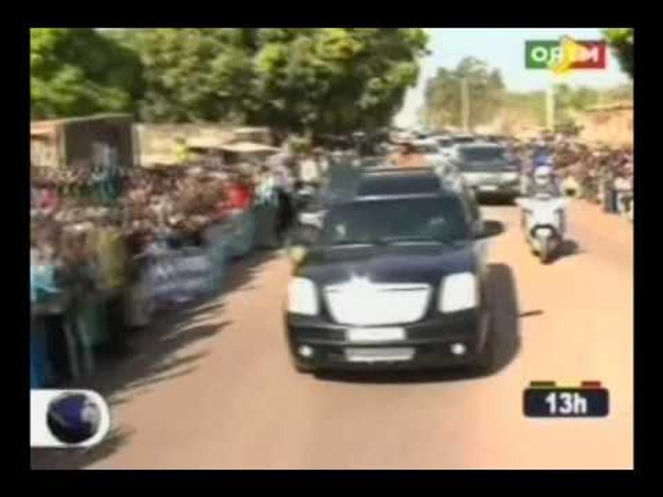 Lancement des travaux de la route Zantiebougou Kolondieba frontière ivoirienne  Le président IBK j