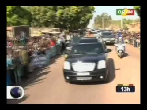 Lancement des travaux de la route Zantiebougou Kolondieba frontière ivoirienne Le président IBK j