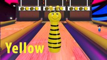 Learn Colors With Funny Bowling Balls Video For Kids and Toddlers | Learn Colors with Bowling Game