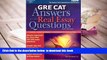 BEST PDF  GRE CAT Answers to Real Essay Questions (Peterson s GRE Answers to the Real Essay