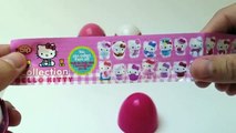 Minnie Mouse Surprise Eggs Hello Kitty and Disney Princess Eggs Huevos Sorpresa Überraschung Eier