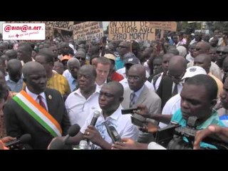 Marche de la CNC /  Intervention de Konan kouadio Bertin