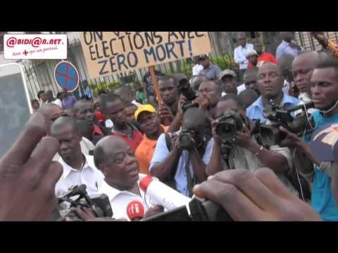 Marche de la CNC /Charles Konan Banny demande une marche pacifique à ses partisans