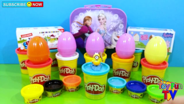 DISNEY FROZEN LEGO PEPPA PIG SURPRISE EGGS Play Doh Kinder Surprise Eggs Minions The Simpsons