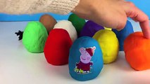 Play Doh Eggs Peppa Pig Surprise Eggs Big Hero 6 Pokemon Minions Smurf Inside Out Disney Toy Video