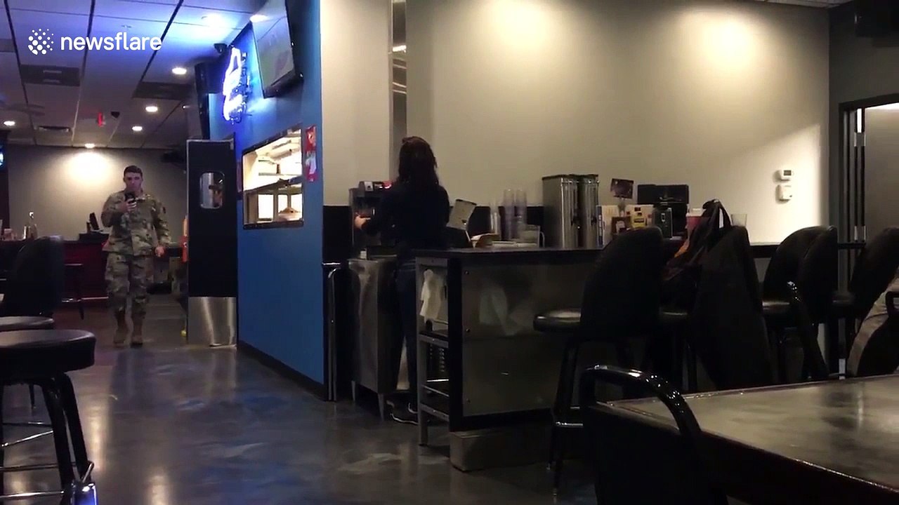 Soldier reunited with his siblings after eleven months away