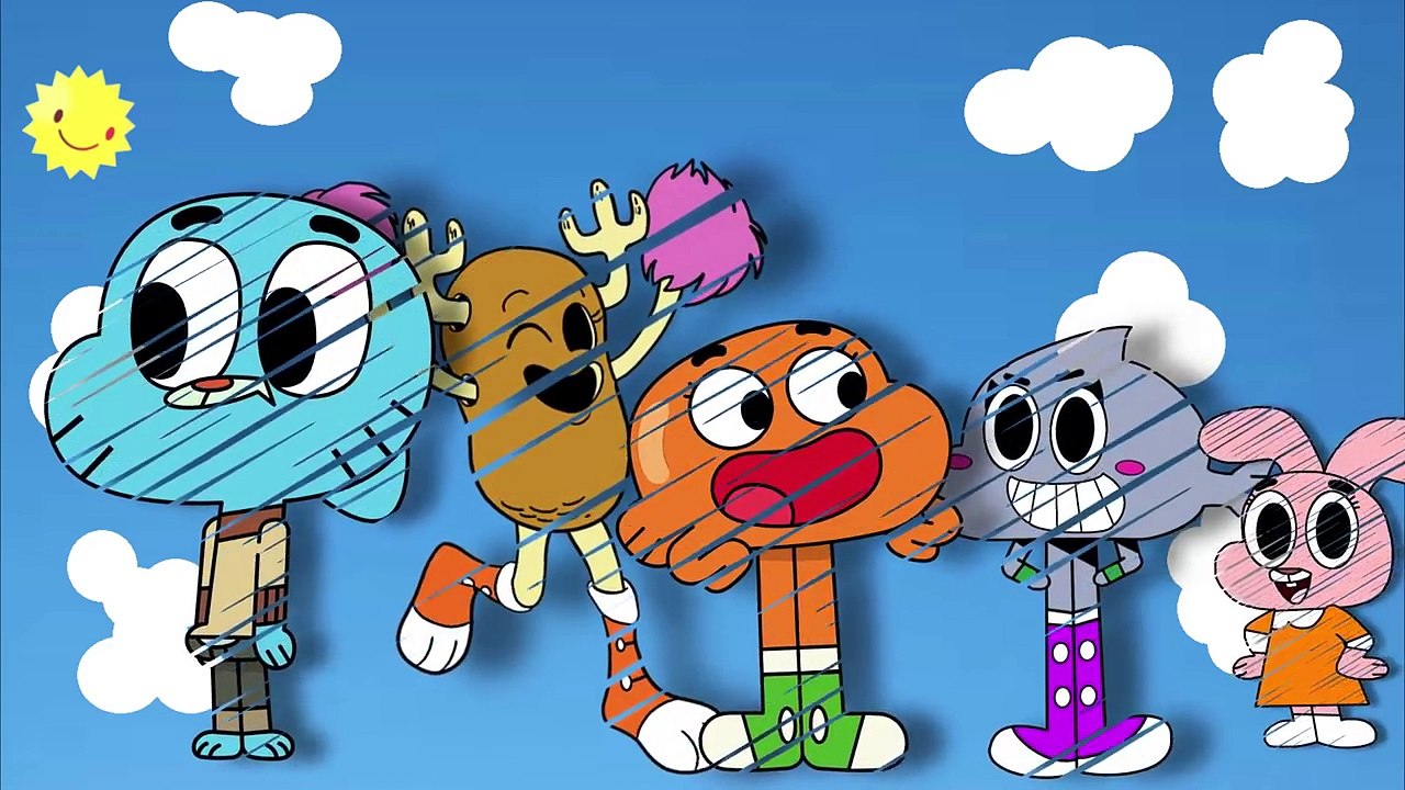 Gumball Firger Family Nursery Rhyme Cartonn