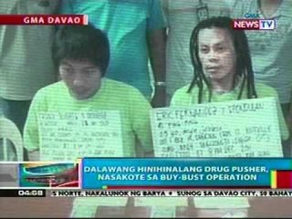 2 hinihinalang drug pusher sa Davao, nasakote sa buy-bust ops