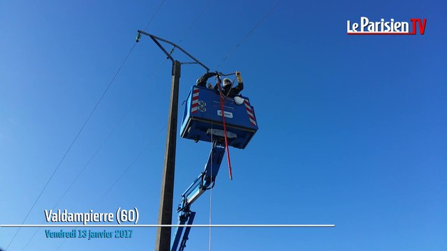 Intempéries dans l'Oise : des dégâts sur une ligne basse tension