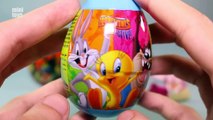 4 Surprise Eggs TMNT Looney Tunes Disney Princess Barbie Toys