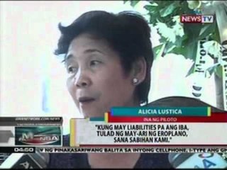 BP: Pamilya ng pilotong nasawi sa   plane crash sa Paranaque,   nanawagan sa may-ari ng   eroplano