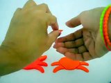 Easy make Play Doh Crab cut out