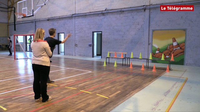 Brest. Fonds de dotation Le Saint : Une séance de sport adapté