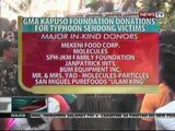 BP: Update sa GMA Kapuso Foundation Donations   for typhoon Sendong victims