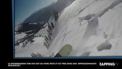 Un snowboardeur fait du hors-piste et déclenche une avalanche (vidéo)