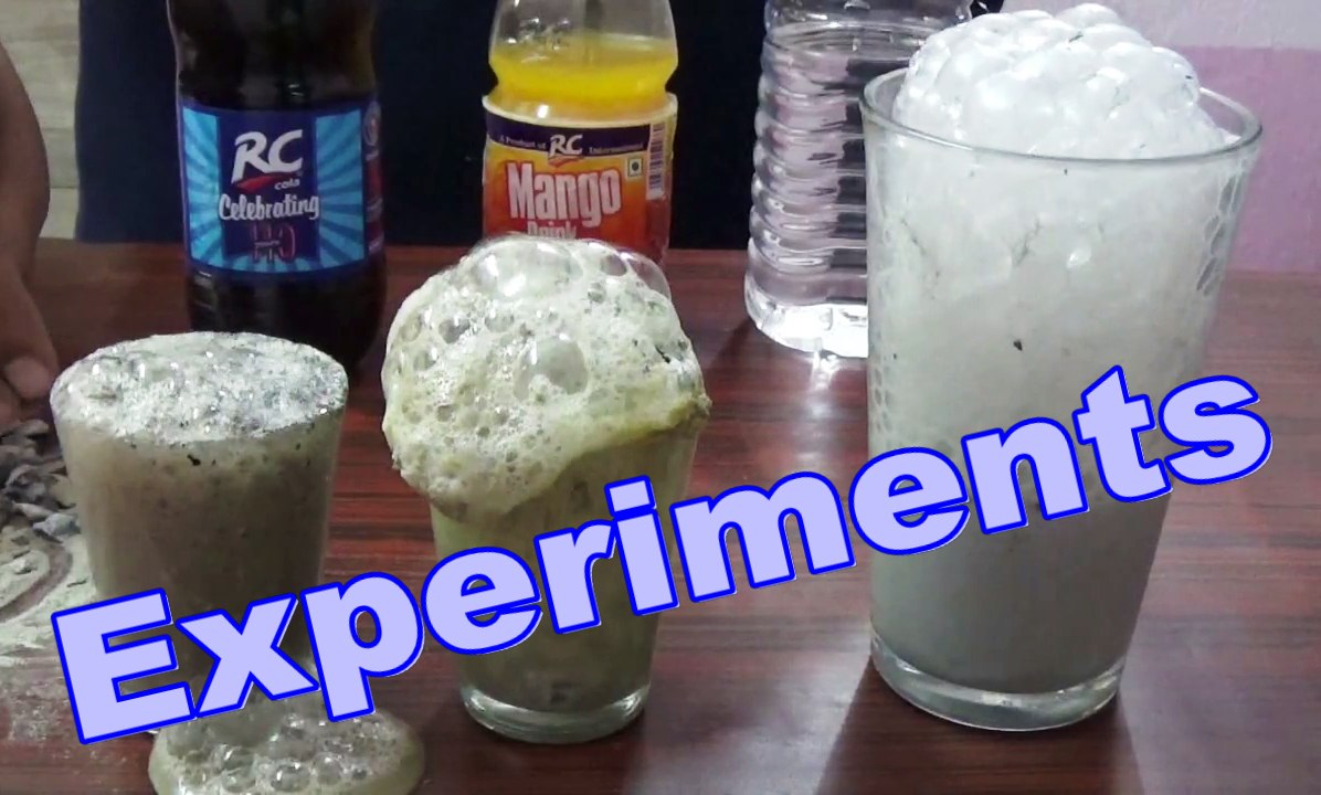 Bubbly Science Experiments With MangoJuce Cola & Water - SrijanShow